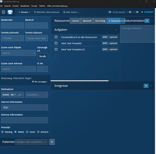 Screenshot Sim Dispatcher